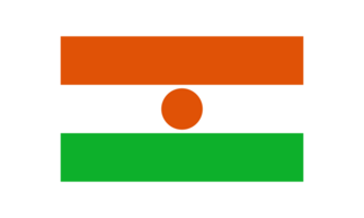 The national flag of Niger with official color and proportion transparent png