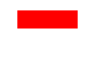 Indonesia national flag in original ratio transparent png