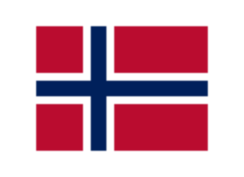 a nacional bandeira do Noruega com oficial cor e proporção transparente png