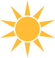 Sonne eben Symbol. Sommer- Piktogramm. Sonnenlicht Symbol. zum Webseite Design, Netz Taste, Handy, Mobiltelefon App Illustration png