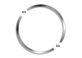 Quote blank speech bubble abstract metal design png