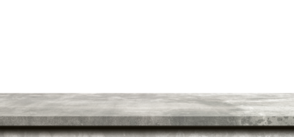 Cement table isolated on transparent background. Png realistic design element.