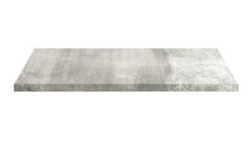 Cement shelves isolated on transparent background. Png realistic design element.