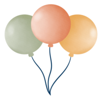 Colorful balloons party png