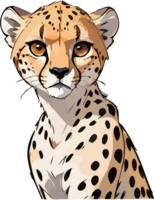 AI generated Cheetah Character Image png