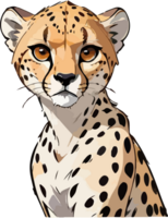 ai generiert Gepard Charakter Bild png