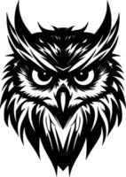 Owl - Minimalist and Flat Logo - Vector illustration