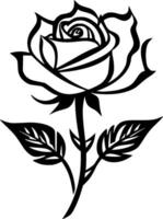 Rose - High Quality Vector Logo - Vector illustration ideal for T-shirt graphic