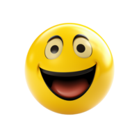 ai generado 3d representación de emoji icono png