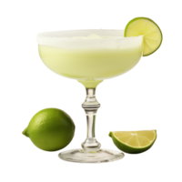 AI generated Cold boozy lime daiquiri cocktail png