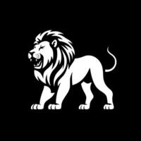 Lion, Minimalist and Simple Silhouette - Vector illustration