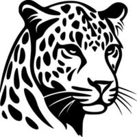 Leopard, Minimalist and Simple Silhouette - Vector illustration