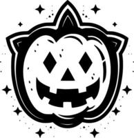 Halloween, Black and White Vector illustration