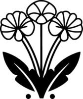 nacimiento flor - minimalista y plano logo - vector ilustración