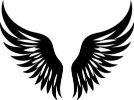 Angel Wings, Minimalist and Simple Silhouette - Vector illustration