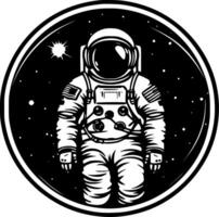 astronauta - minimalista y plano logo - vector ilustración