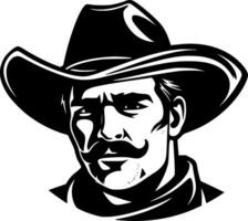 Western, Black and White Vector illustration