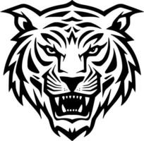 Tigre - minimalista y plano logo - vector ilustración