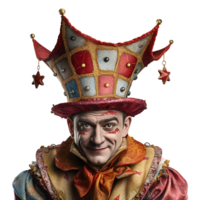 ai generato Compreso un' del giullare cappello png