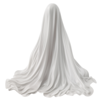 ai generato bianca lenzuola fantasma o stoffa fantasma travestimento per Halloween png