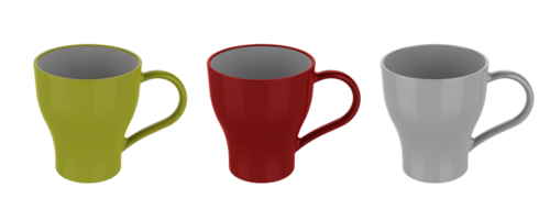 3D rendering, ceramic Coffee mug isolated png