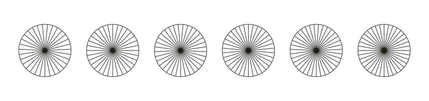 tarta cuadro, diagrama colocar. sencillo negocio cuadro. muchos secciones, pasos. circulo íconos para infografía, presentación, web diseño, usuario interfaz. colección de segmentario cartas en blanco antecedentes. vector. vector