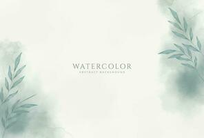 Abstract horizontal watercolor background. Neutral light colored empty space background illustration vector