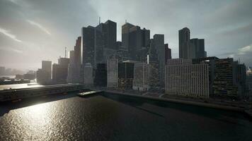 aereo Visualizza di città grattacieli video