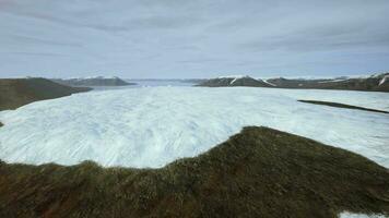 aerial view of big glacier video