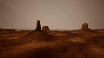 monument vallée avec désert canyon dans Etats-Unis video
