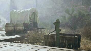 abandoned wooden deserted buildings in bodie ghost town video