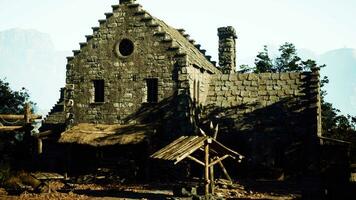 un vieux abandonné ferme chalet sur Bodmin amarrer dans Cornouailles - ancien effet video