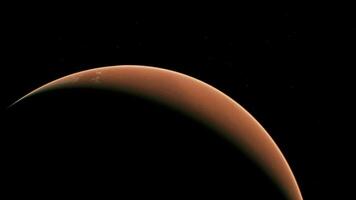 Planet Mars in the Starry Sky of Solar System in Space. video