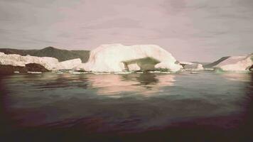 Gletscher und die Eisberge der Antarktis video