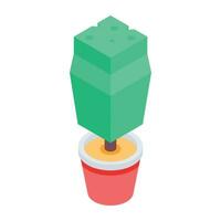 Trees Isometric Icon vector