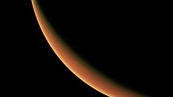 incroyable rouge planète Mars dans Profond stellaire espace video