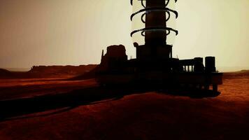 futuristic laboratory in arisona desert video