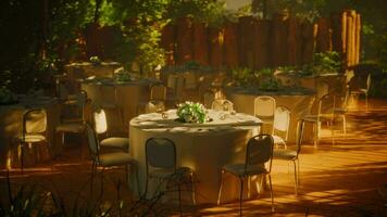 Serene outdoor dining spot on a tranquil street video