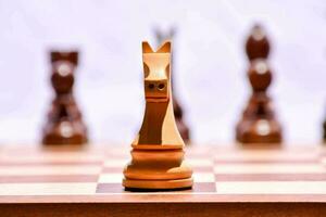 a chess piece on a chess board photo