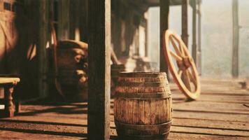 abandoned wooden deserted buildings in bodie ghost town video