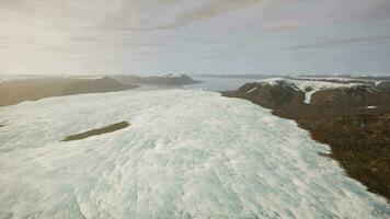 aerial view of big glacier video