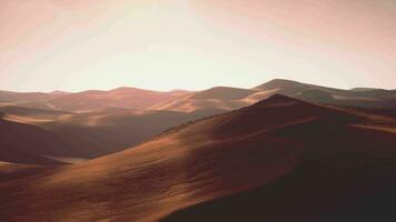 aereo di namibiano deserto e sabbia dune video