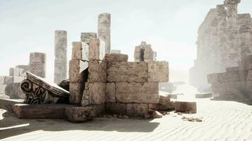 antico rovine di Tolemaide vicino bengasi video