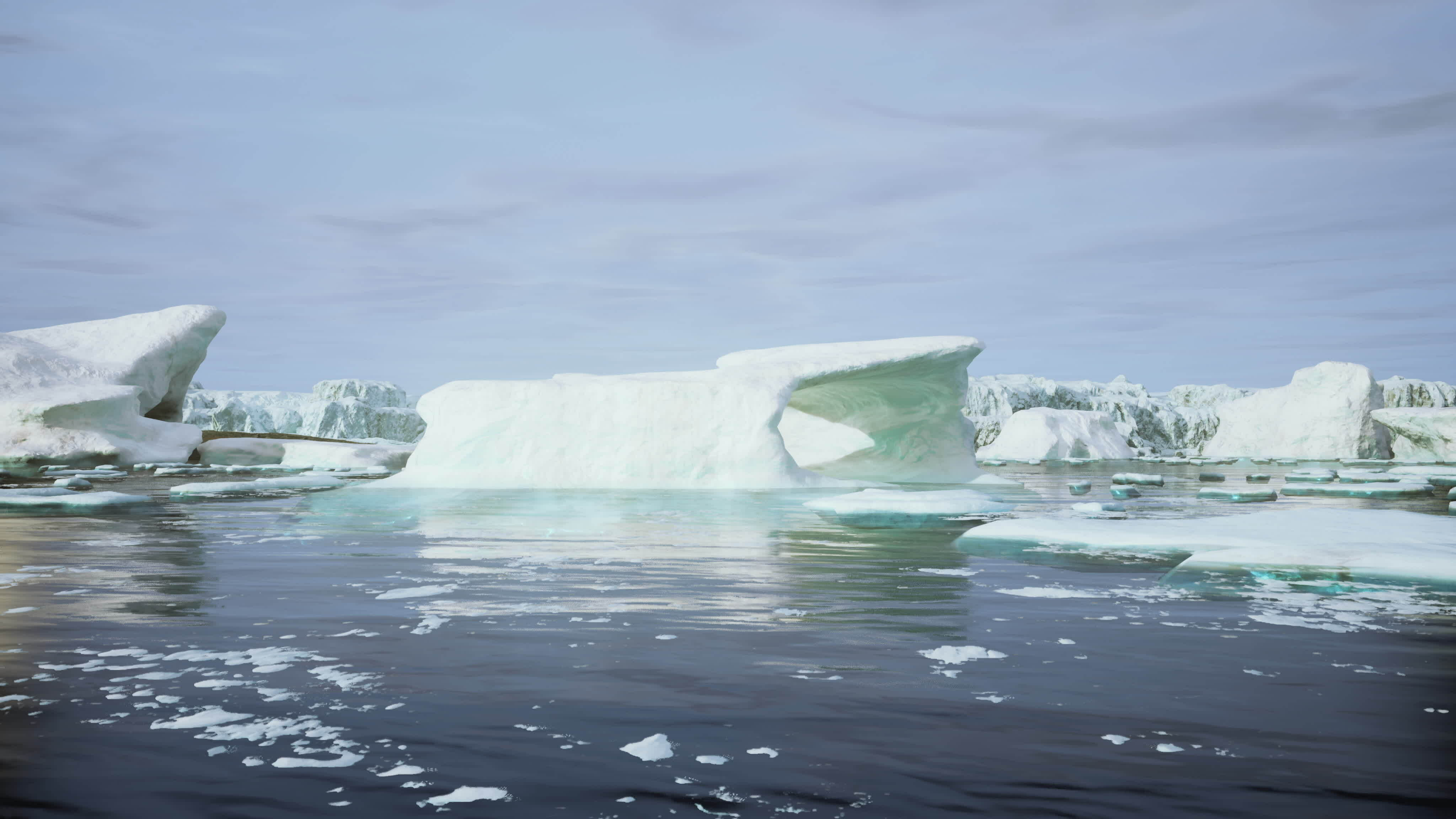 Glaciers and the icebergs of Antarctica 34804593 Stock Video at Vecteezy