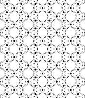 Black seamless abstract pattern. Overlay for background and backdrop. Ornamental design. PNG graphic illustration with transparent background.