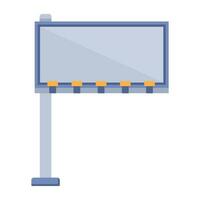 Outdoor Ad Boards Flat Icons vector