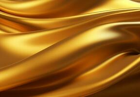AI generated Golden weavy background and soft silk style photo
