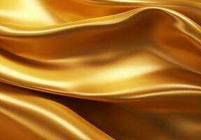 AI generated Golden weavy background and soft silk style photo