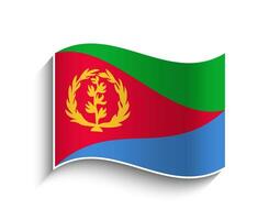 Vector Eritrea waving Flag Icon