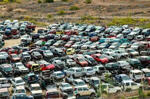 a large lot of cars photo